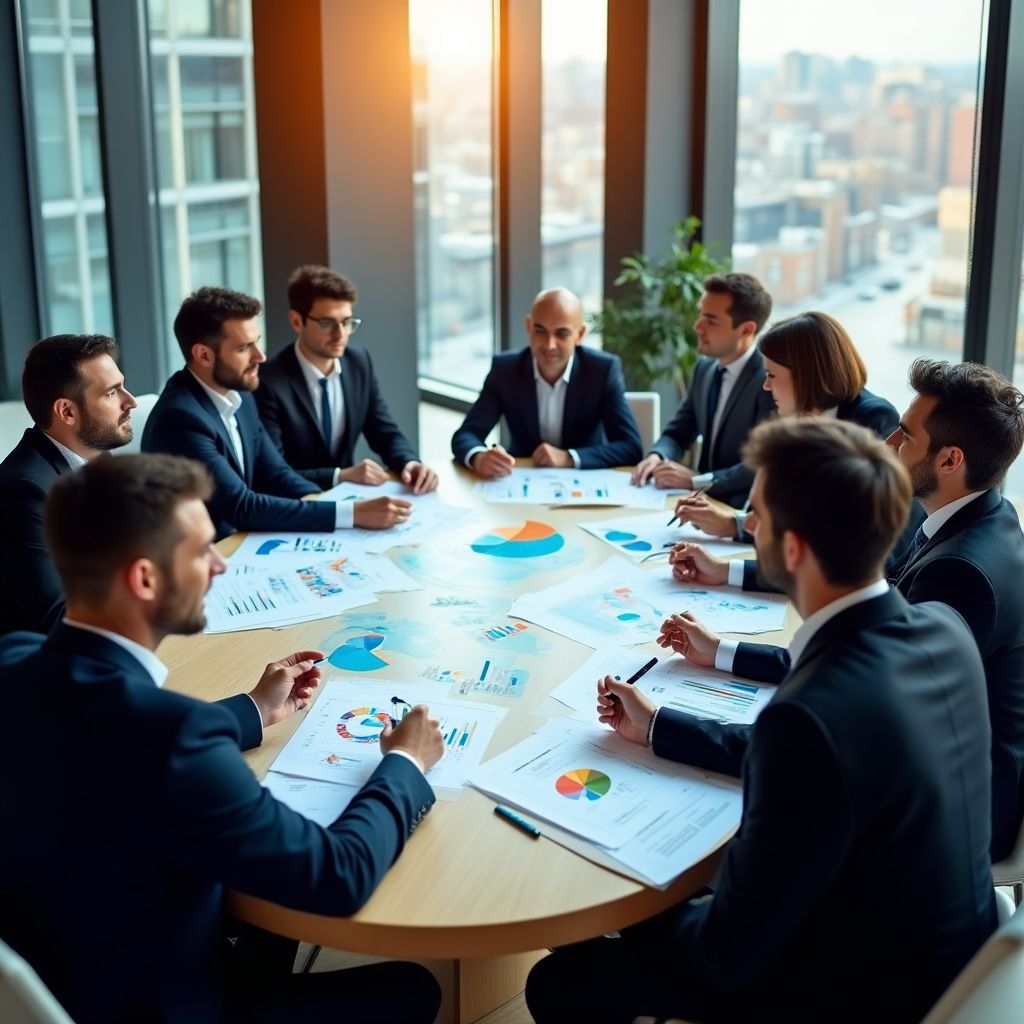 Reunión estratégica del equipo directivo