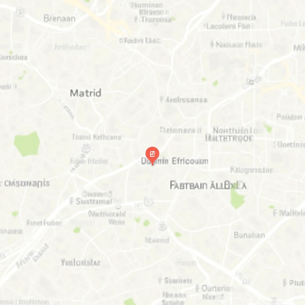 Mapa de nuestra oficina en Madrid